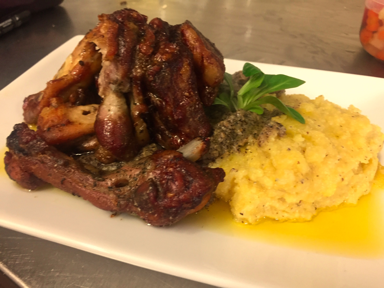 Spiedo con Polenta